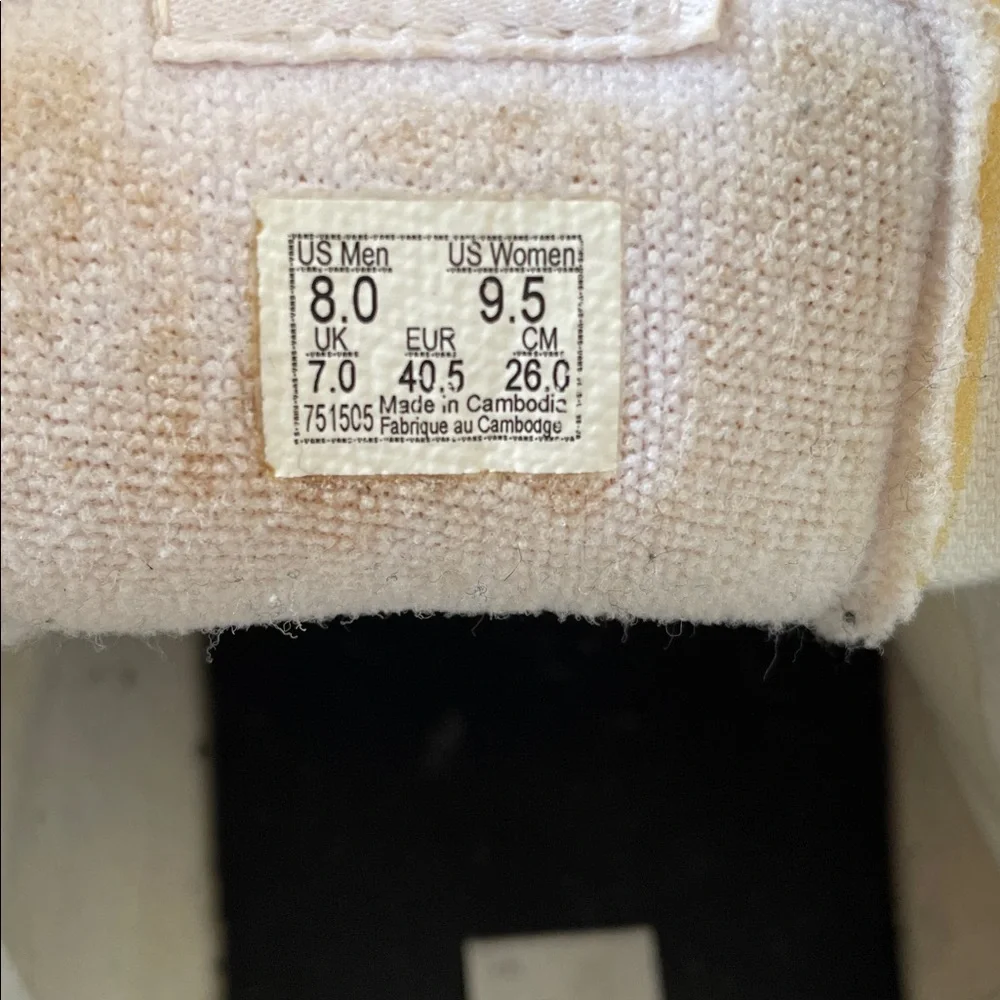 VANS Leather Sk8-Hi True White Sneakers Womens Size 9.5 - Picture 10 of 11